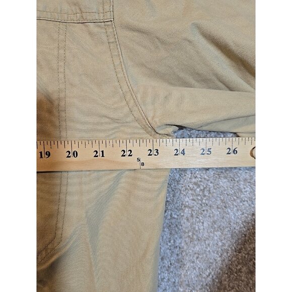 Cabela's for Women Duck Canvas Barn Chore Jacket Flannel Lined Pockets Tan XL - Picture 7 of 16